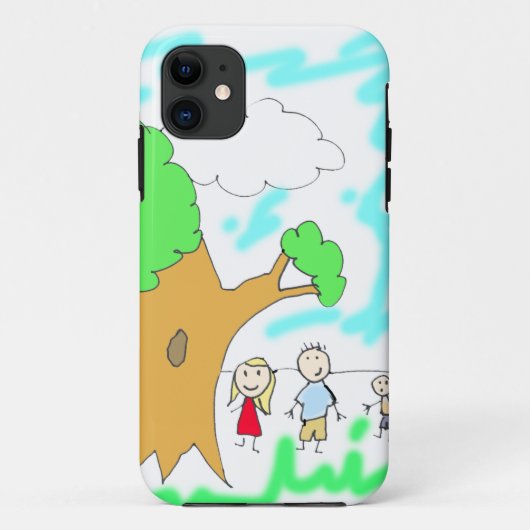 Voeg het kinderkunstwerk hieraan toe Case-Mate iPhone case (Achterkant)
