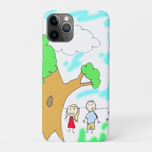 Voeg het kinderkunstwerk hieraan toe Case-Mate iPhone case (Achterkant)