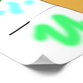 Voeg het kinderkunstwerk hieraan toe poster (Hoek)