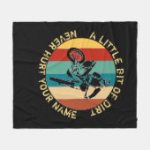 Voeg het Kleine Beetje van de Tekst van de Verande Fleece Deken (Voorkant (Horizontaal))