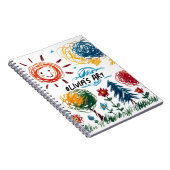 Voeg het kunstwerk van je kind hieraan toe notitieboek (Rechterzijde)