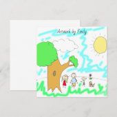 Voeg het kunstwerk van uw kind aan dit toe (Voorkant / Achterkant)