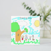 Voeg het kunstwerk van uw kind aan dit toe (Staand voorkant)