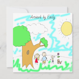 Voeg het kunstwerk van uw kind aan dit toe