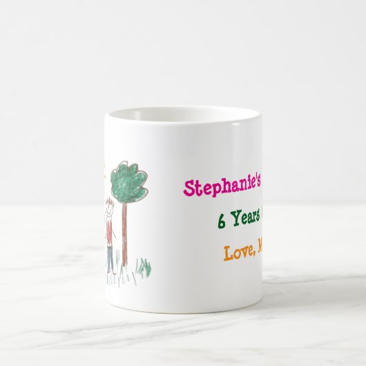 Voeg het kunstwerk van uw kind aan dit toe koffiemok (Center)