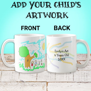 Voeg het kunstwerk van uw kind aan dit toe koffiemok