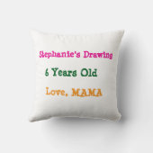 Voeg het kunstwerk van uw kind aan dit toe kussen (Achterkant)
