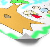 Voeg het kunstwerk van uw kind aan dit toe poster (Hoek)