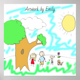 Voeg het kunstwerk van uw kind aan dit toe poster