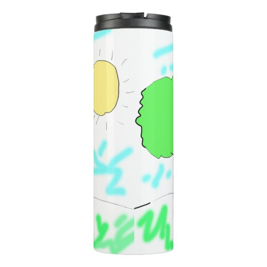 Voeg het kunstwerk van uw kind aan dit toe thermosbeker (Achterkant)