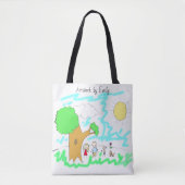 Voeg het kunstwerk van uw kind aan dit toe tote bag (Voorkant)
