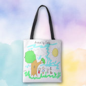 Voeg het kunstwerk van uw kind aan dit toe tote bag