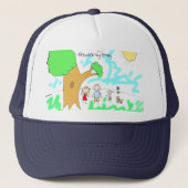 Voeg het kunstwerk van uw kind aan dit toe trucker pet (Voorkant)