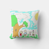 Voeg het kunstwerk van uw kind hier toe kussen (Voorkant)