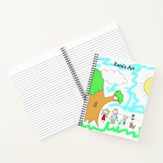 Voeg het kunstwerk van uw kind hieraan toe notitieboek (Binnen)