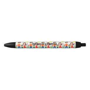 Voeg het kunstwerk van uw kind hieraan toe zwarte inkt pen