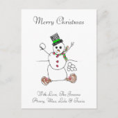 Voeg het kunstwerk van uw kind toe aan deze kerst briefkaart (Voorkant)