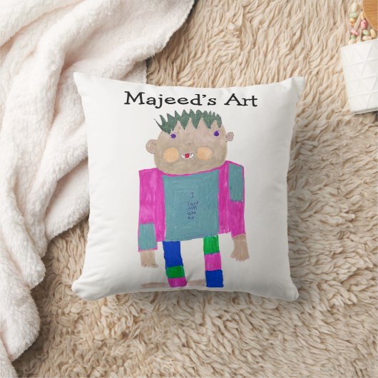 Voeg het kunstwerk van uw kind toe aan deze kussen (Deken)