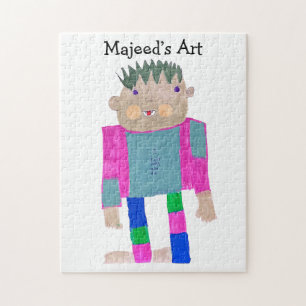 Voeg het kunstwerk van uw kind toe aan deze legpuzzel