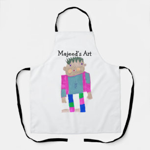 Voeg het kunstwerk van uw kind toe aan deze schort