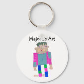 Voeg het kunstwerk van uw kind toe aan deze sleutelhanger (Voorkant)