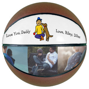 Voeg het kunstwerk van uw kind toe aan dit basketbal
