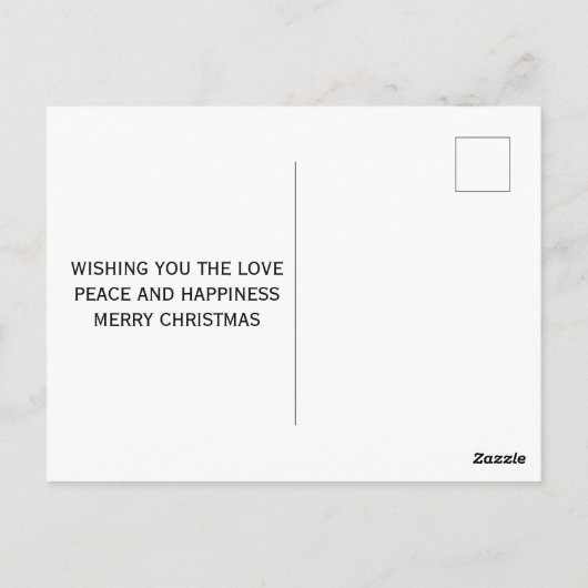 Voeg het kunstwerk van uw kind toe aan dit kerstfe briefkaart (Achterkant)