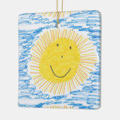 Voeg het kunstwerk van uw kind toe Kerst Ornament (Links)