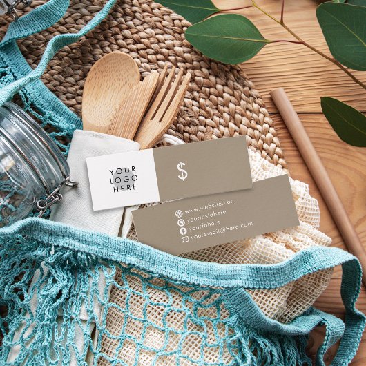 Voeg het Label van de Prijs van de Sociale Media v Mini Visitekaartjes