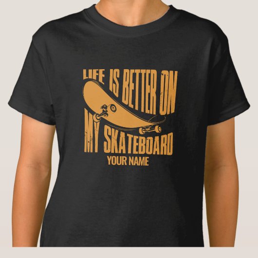 Voeg het Leven van de Naam toe beter op Mijn Skate T-shirt