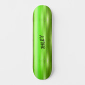 Voeg het Licht Groene Geborpte Metaal Effect van d Persoonlijk Skateboard (Voorkant)