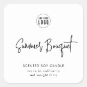 Voeg het Logo Moderne Minimale Etiket van het Manu (Voorkant)