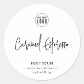 Voeg het Logo Moderne Minimale Etiket van het Manu (Voorkant)