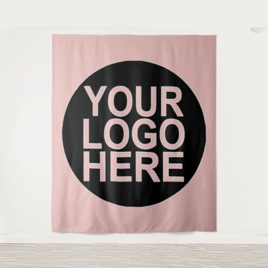 Voeg het logo van uw bedrijf toe wandkleed (Voorkant)