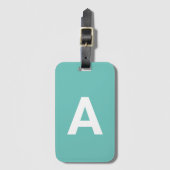 Voeg het Monogram van het initiaal Gepersonaliseer Bagagelabel (Voorkant (verticaal))