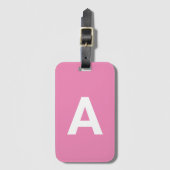 Voeg het Monogram van het initiaal Gepersonaliseer Bagagelabel (Voorkant (verticaal))