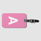 Voeg het Monogram van het initiaal Gepersonaliseer Bagagelabel (Voorkant (horizontaal))