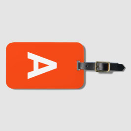 Voeg het Monogram van het initiaal Gepersonaliseer Bagagelabel