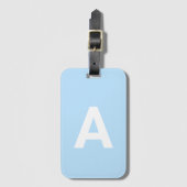Voeg het Monogram van het initiaal Gepersonaliseer Bagagelabel (Voorkant (verticaal))