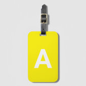 Voeg het Monogram van het initiaal Gepersonaliseer Bagagelabel (Voorkant (verticaal))