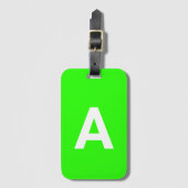 Voeg het Monogram van het initiaal Gepersonaliseer Bagagelabel (Voorkant (verticaal))