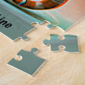 Voeg het Pet van de Zonnebrillen van de Zonnebril  Legpuzzel (Zijkant)