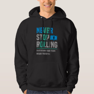 Voeg het Skateboard van de Tekst van de Naam van d Hoodie