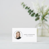 Voeg het Tussenvoegsel van de Sjabloon van de Foto Visitekaartje (Staand voorkant)