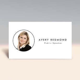 Voeg het Tussenvoegsel van de Sjabloon van de Foto Visitekaartje