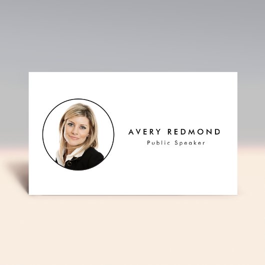 Voeg het Tussenvoegsel van de Sjabloon van de Foto Visitekaartje