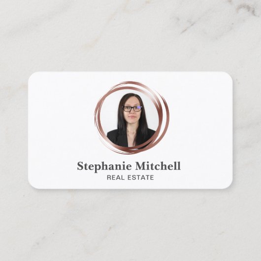 Voeg het Tussenvoegsel van de Sjabloon van de Foto Visitekaartje (Achterkant)