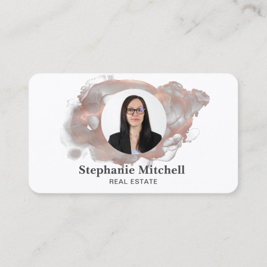 Voeg het Tussenvoegsel van het Malplaatje van de F Visitekaartje (Achterkant)