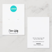 Voeg het Witte Wit van het Manuscript van de Handt Visitekaartje (Voorkant / Achterkant)