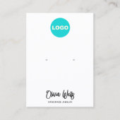 Voeg het Witte Wit van het Manuscript van de Handt Visitekaartje (Voorkant)